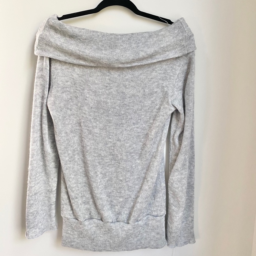Off The Shoulder Knit Sweater 🧶
